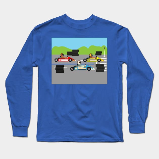 Go-Kart Racing Kart Race Kartor Long Sleeve T-Shirt by flofin